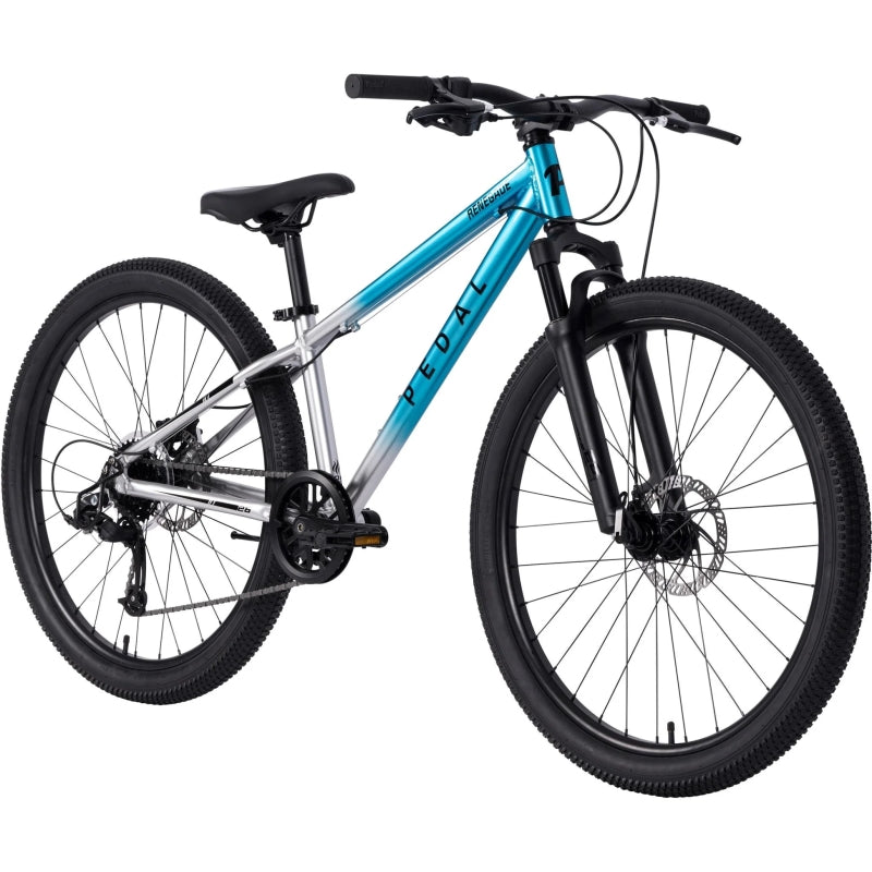 Pedal Renegade 26INCH - Gloss Silver/teal Fade